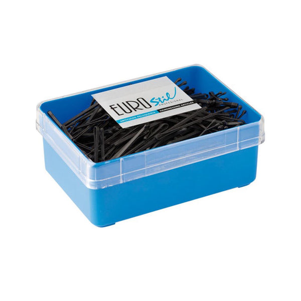 Eurostil Anti-Deslizante Caja Clips Negro Negro 50mm 1un - Jag Couture Beauty