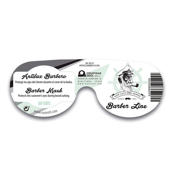 Eurostil Barber Line Antifaz Barbero Negro Negro Pack 50un - Jag Couture Beauty