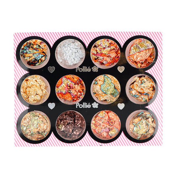 Eurostil Pan De Oro Nail Art Set 12 Colores 1un - Jag Couture Beauty