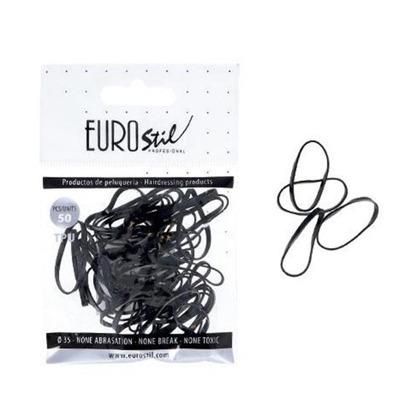 Eurostil Cabello Bolsa De Gomas Negras 50un Jag Couture Beauty