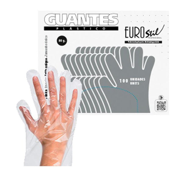 Eurostil Plastico Guantes Desechables Caja 100un Jag Couture Beauty
