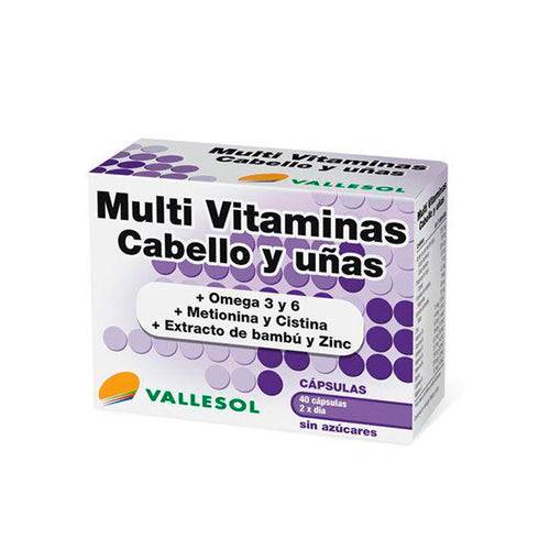 Vallesol Multi Vitamins Hair and Nails 40 Capsules - Jag Couture Beauty