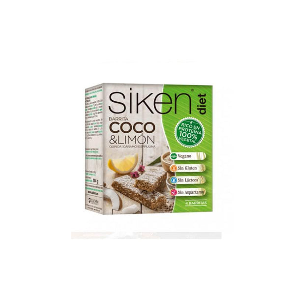 Siken Sikendiet Coconut and Lemon Vegetable Protein 4 Units Of 36g - Jag Couture Beauty