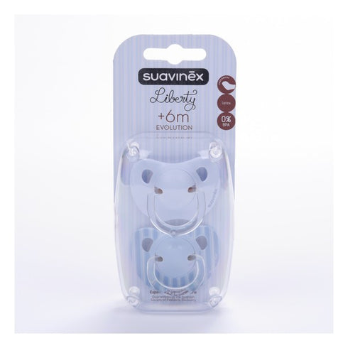 Suavinex™ Chupete Evolution Tetina Látex 6 Meses 2uts - Jag Couture Beauty