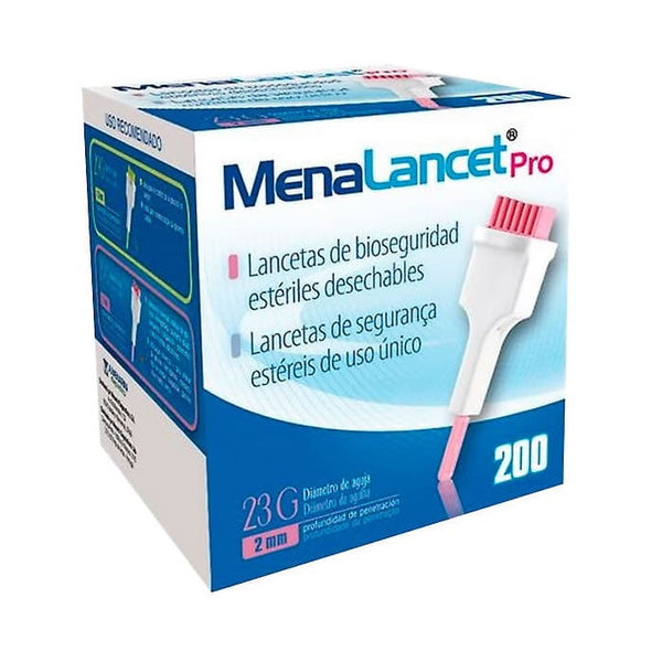 Menarini Menalancet Pro 23g 200 Lancets Jag Couture Beauty