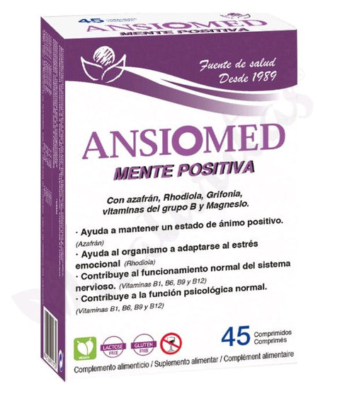 Bioserum Ansiomed Mente Positiva 45 Comprimidos Jag Couture Beauty