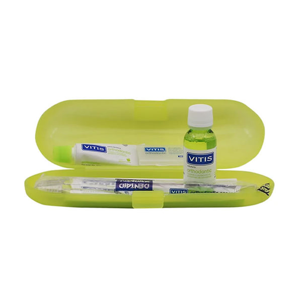 Vitis Orthodontics Brush + Wax + Toothpaste 15ml + Mouthwash 30ml - Jag Couture Beauty