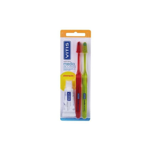 Cepillo Dental Vitis Access Medio 2 Uds Jag Couture Beauty