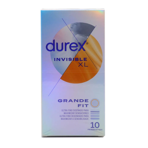Durex Invisible XL Ultra Thin Condoms 10 Units - Jag Couture Beauty