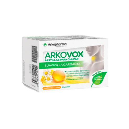 Arkopharma Arkovox Sugar Free Lemon Honey 24 Tablets - Jag Couture Beauty