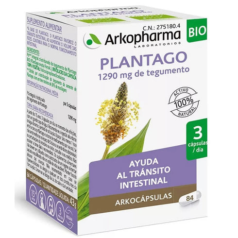 Arkopharma Plantago Arkocapsulas 84 Capsules - Jag Couture Beauty