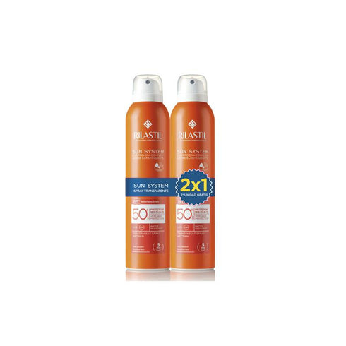 Rilastil Sun System Transparent Spray Wet SkinSPF 50+ 2x200ml - Jag Couture Beauty