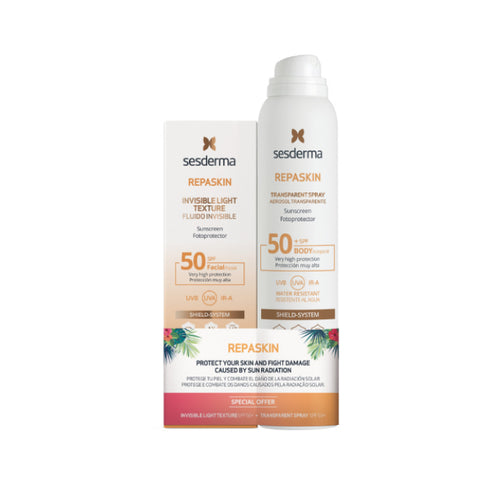 Sesderma Repaskin Invisible Fluid Spf 50+ 50ml Set 2 Pieces - Jag Couture Beauty