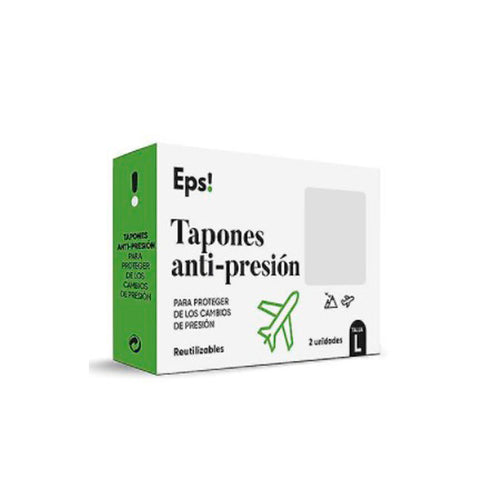 Eps Anti-Pressure Ear Plugs Size L 2 Units Jag Couture Beauty