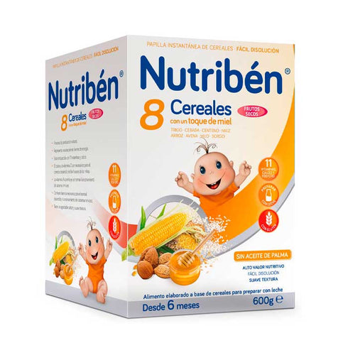 Nutribén 8 Cereals, Honey and Nuts 600g - Jag Couture Beauty