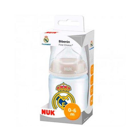 Nuk Real Madrid Silicone Bottle 0-6 Months 150ml - Jag Couture Beauty
