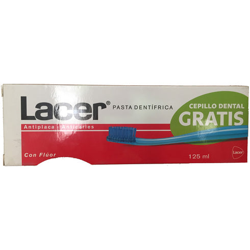 Lacer Toothpaste Antiplaque Anticaries 125ml Set 2 Pieces - Jag Couture Beauty