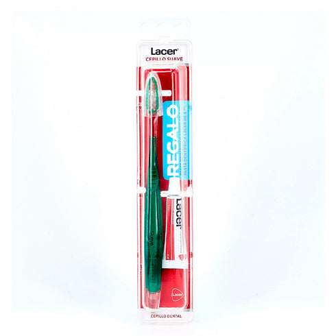Lacer Soft Toothbrush + Toothpaste 5ml - Jag Couture Beauty