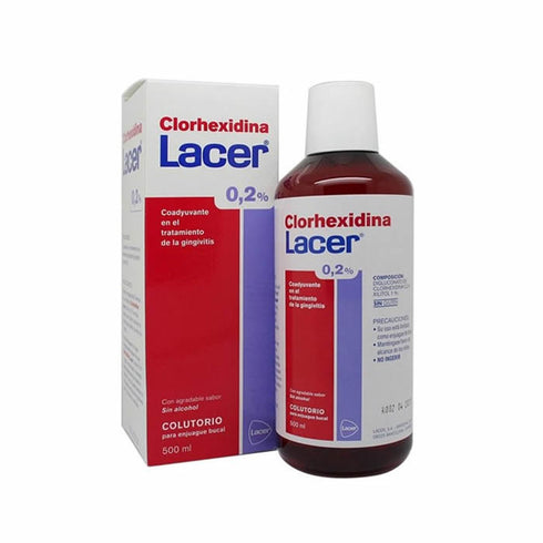 Lacer Chlorhexidine Mouthwash 500ml - Jag Couture Beauty