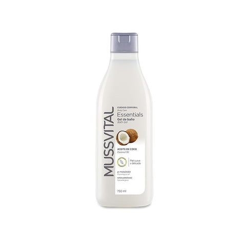 Mussvital Essentials Coconut Oil Bath Gel 750ml - Jag Couture Beauty