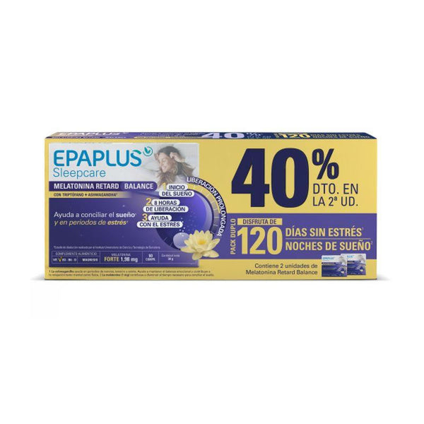 Epaplus Sleep Melatonina Retard Balance 2x60 Capsules - Jag Couture Beauty