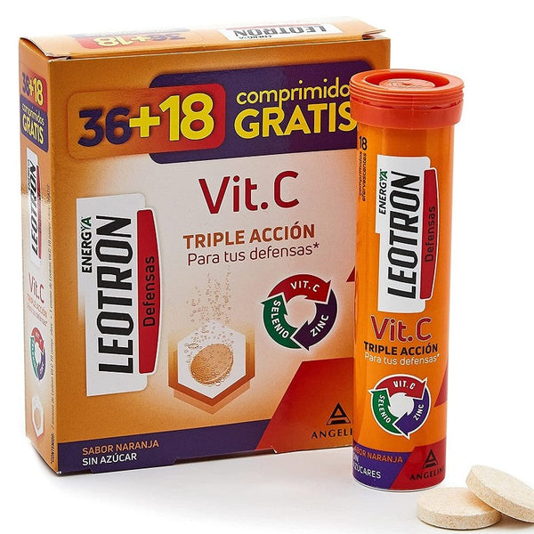 Leotron Vitamin C 36 + 18 Effervescent Tablets Jag Couture Beauty