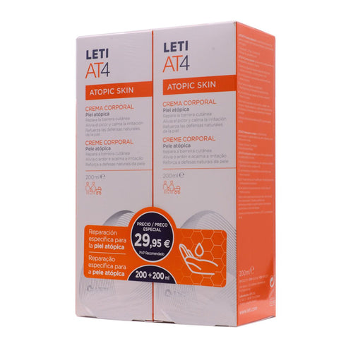 Leti At4 Body Cream 2x200ml Set 2 Pieces - Jag Couture Beauty