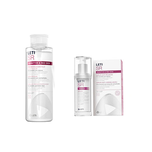 Leti Sr Anti-redness Micellar Water 500ml+Serum Sr Anti-redness 30ml Set 2 Pieces - Jag Couture Beauty