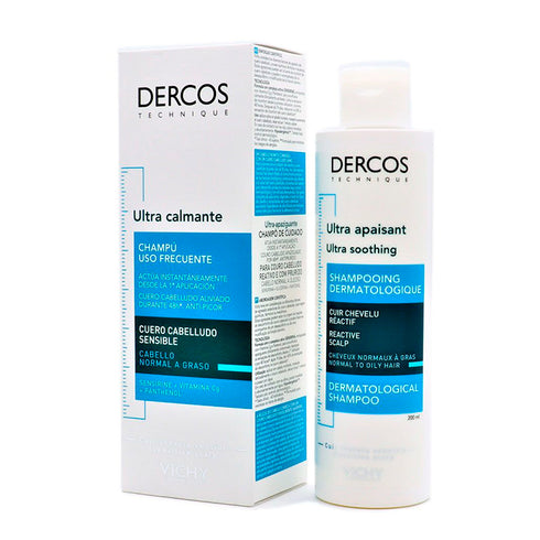 Vichy Dercos Ultra Soothing Shampoo 200ml - Jag Couture Beauty