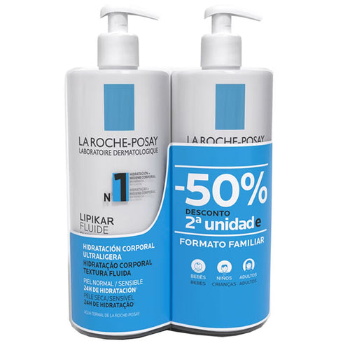 La Roche Posay Lipikar Fluide 2x750ml - Jag Couture Beauty