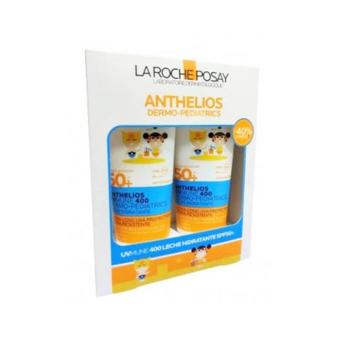 La Roche Posay Anthelios UVmune 400 Dermo-Pediatrics Spf50+ Moisturizing Milk 2x250ml - Jag Couture Beauty
