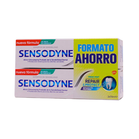 Sensodyne Repair & Protect Fresh Mint Deep Repair 2x75ml - Jag Couture Beauty
