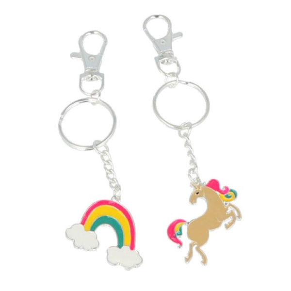 Inca Keychains BFF Unicorn And Rainbow 2 Units Jag Couture Beauty