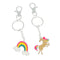 Inca Keychains BFF Unicorn And Rainbow 2 Units Jag Couture Beauty