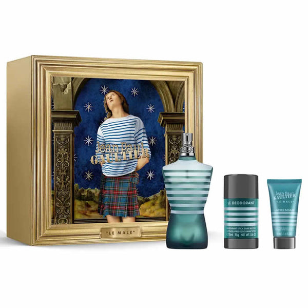 Jean Paul Gaultier Le Male Eau de Toilette Spray 125 ml Set 3 Stück