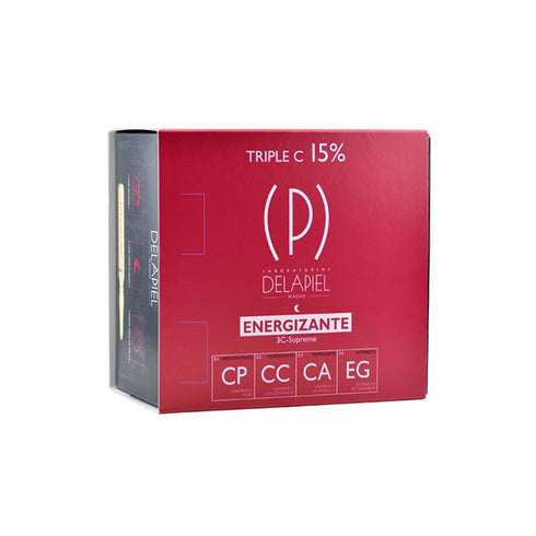 Delapiel Energizing Ampoules Triple C 15% 15x2ml - Jag Couture Beauty