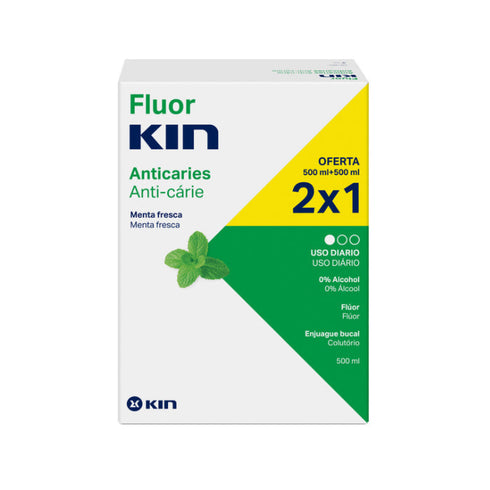 Kin Fluorkin Mouthwash 2x500ml Jag Couture Beauty