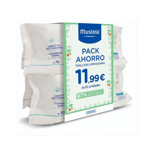 Mustela Wipes Pack Savings 4x70 - Jag Couture Beauty