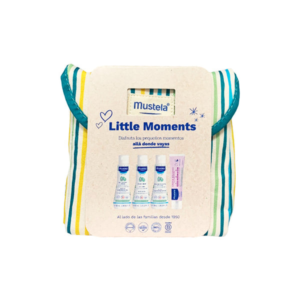 Mustela Little Moments Toilet Bag Stripes Set 5 Pieces - Jag Couture Beauty