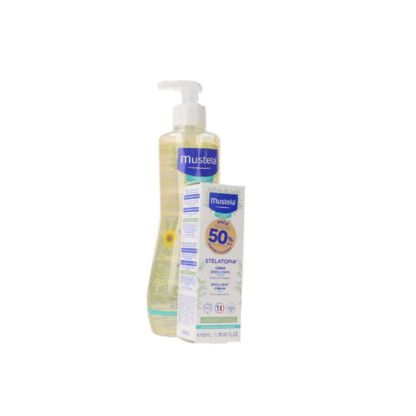 Mustela Stelatopia Bath Oil 500ml Set of 2 Pieces - Jag Couture Beauty
