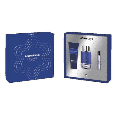 Montblanc Explorer Blue Eau De Parfum Pour Homme 100ml Spray Balsamo After Shave 150ml Miniatura 4 5ml - Jag Couture Beauty