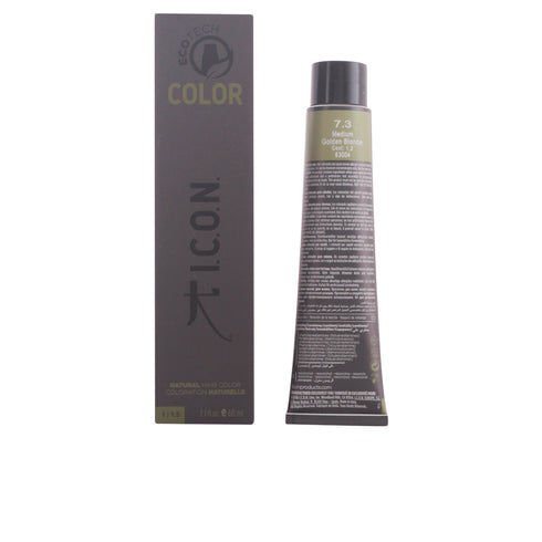 Icon Ecotech Color Natural Hair Color 7.3 Medium Golden Blonde 60ml - Jag Couture Beauty