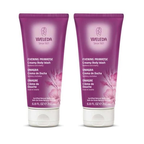 Weleda Evening Primrose Creamy Body Wash 2x200ml - Jag Couture Beauty