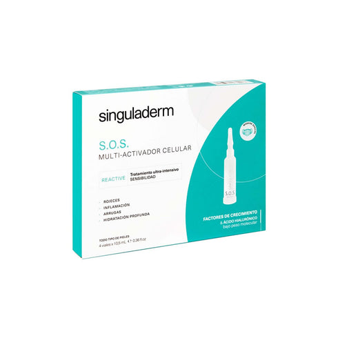Singuladerm S.O.S. Multi-Cellular Activator Ultra-Intensive Sensitivity Treatment 4x10.5ml - Jag Couture Beauty
