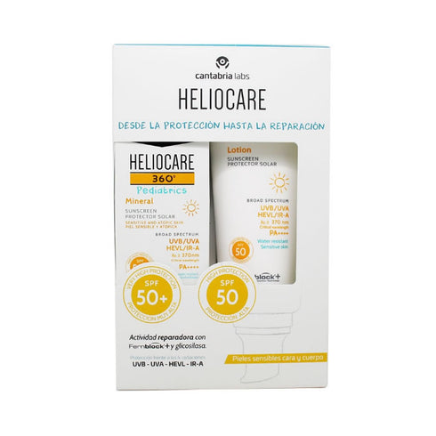 Heliocare 360 Pediatrics Locion 200ml + Pediatrics Mineral 50ml - Jag Couture Beauty