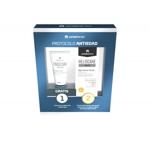 Heliocare 360 Age Active Fluid Spf50 50ml Set 2 Pieces - Jag Couture Beauty