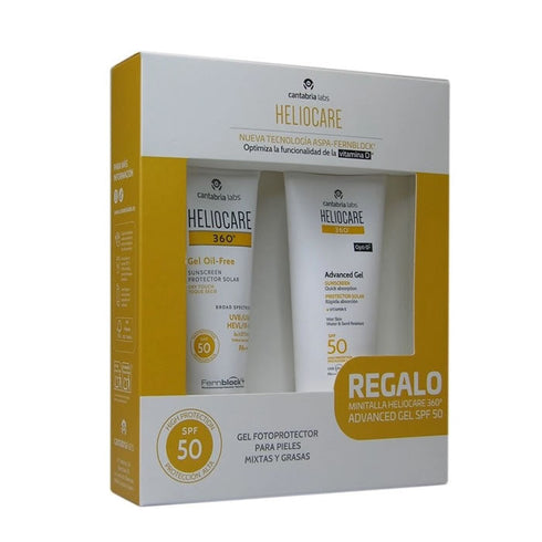 Heliocare 360 Gel Oil Free Dry Touch Face Spf50 50ml Set 2 Pieces