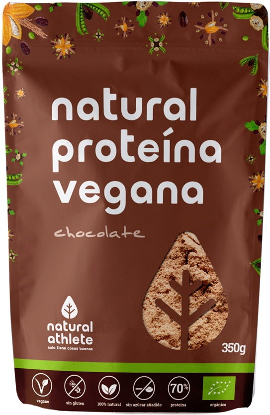 Natural Athlete Proteina Vegana Chocolate Bio 350g Jag Couture Beauty
