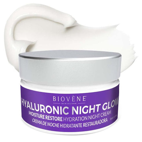 Biovene Hyaluronic Night Glow Moisture Restore Hydration Night Cream 50ml Jag Couture Beauty