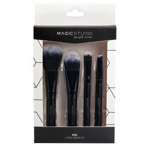 Magic Studio Powerful Cosmetics Brush Lote 4 Piezas - Jag Couture Beauty